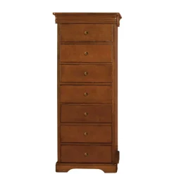 Wohnen Klassisch gestaltete Hochkommode in Nussbaum - Lemerzi