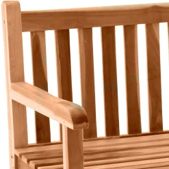 Wohnen Klassische Holz Gartenbank mit Lehnen - Klahuma