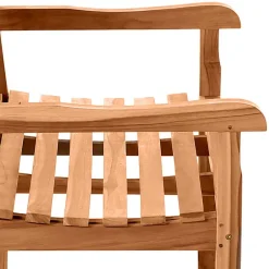 Wohnen Klassische Holz Gartenbank mit Lehnen - Klahuma