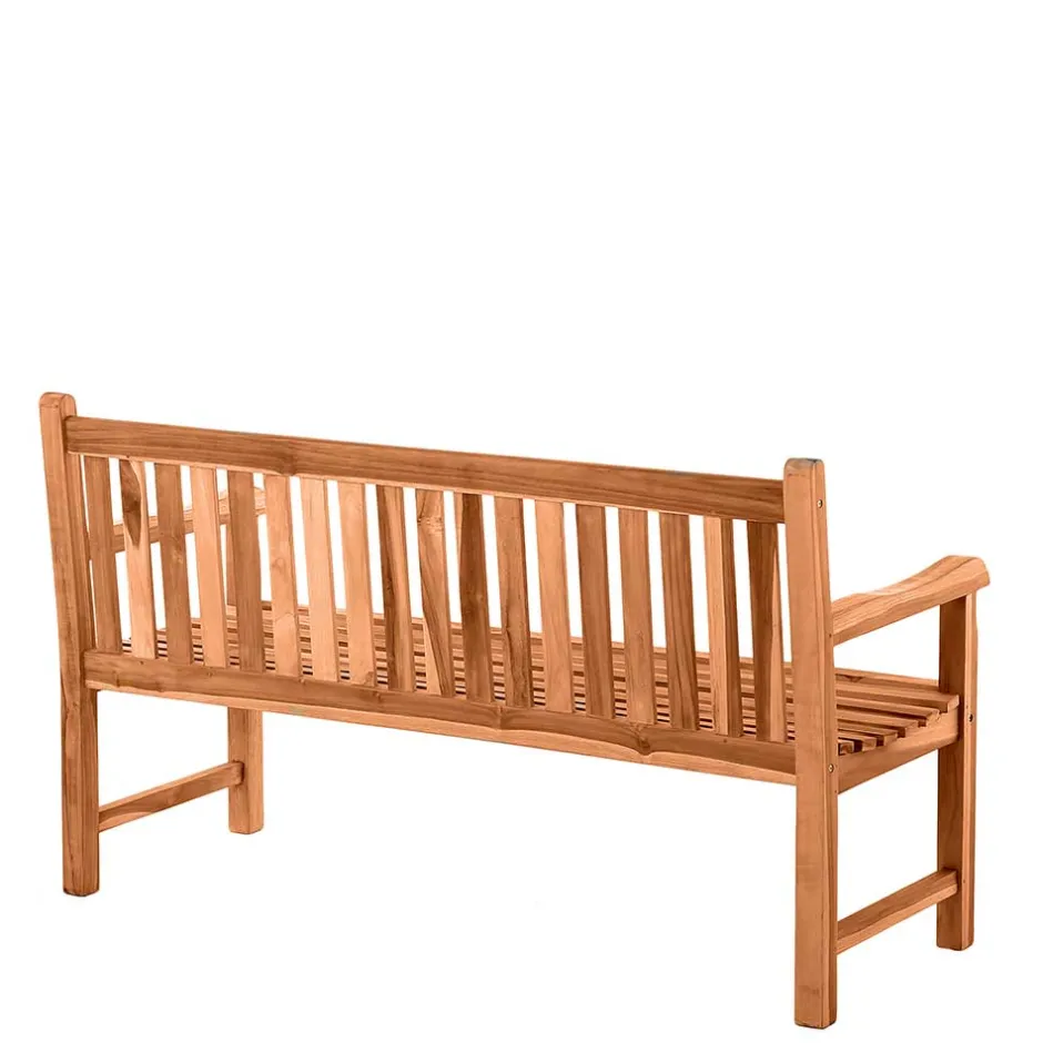 Wohnen Klassische Holz Gartenbank mit Lehnen - Klahuma