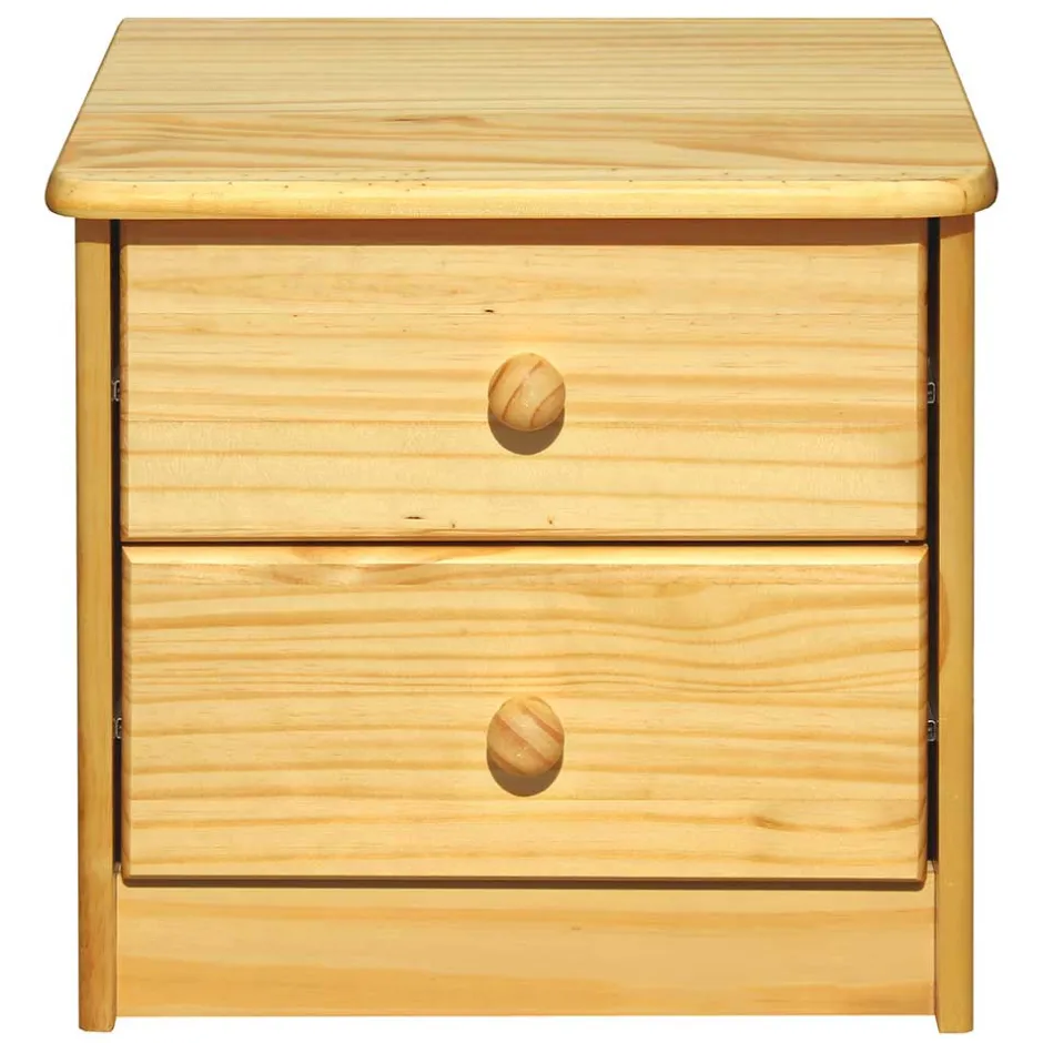 Wohnen Klassische Holz Nachtkommode aus Kiefer - Kascanu