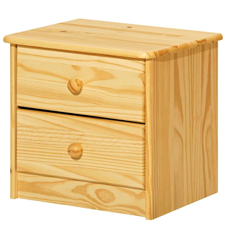 Wohnen Klassische Holz Nachtkommode aus Kiefer - Kascanu