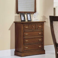 Wohnen Klassische Kommode in Walnuss Braun - Istefanio