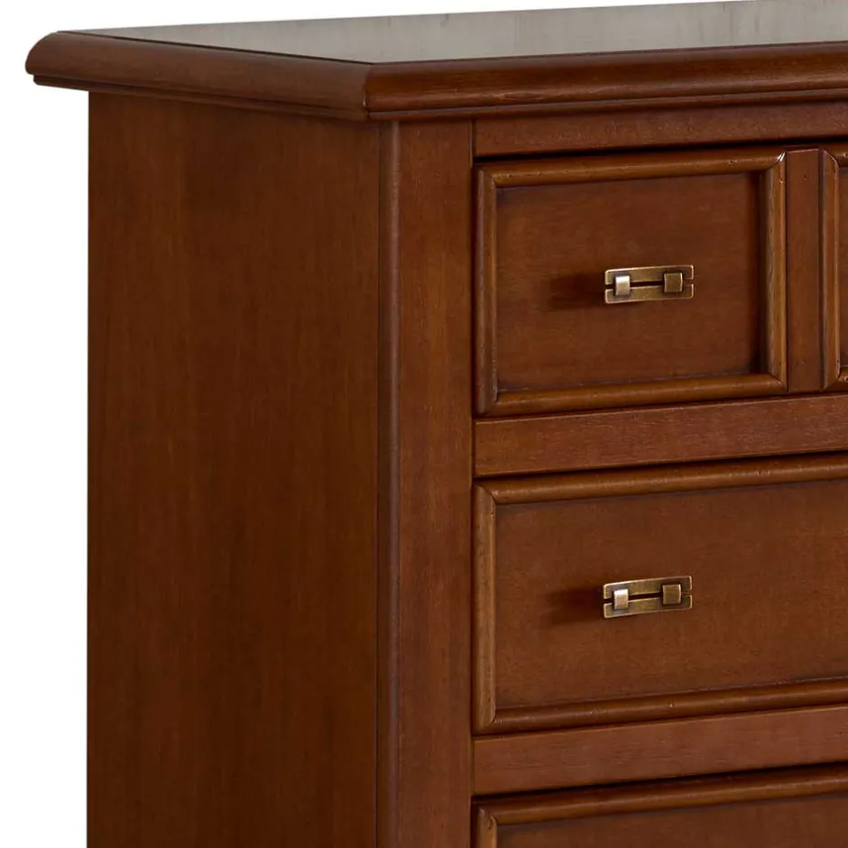 Wohnen Klassische Kommode in Walnuss Braun - Istefanio