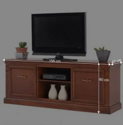 Klassische Wohnzimmer Wohnwand Set - Sienna (dreiteilig)^Wohnen Hot