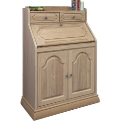 Wohnen Klassischer Schreibschrank Sekretär aus Eiche - Hamptony