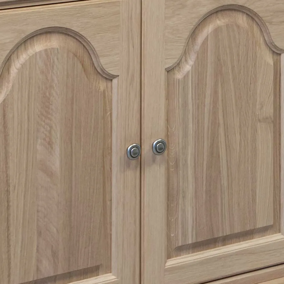 Wohnen Klassischer Schreibschrank Sekretär aus Eiche - Hamptony