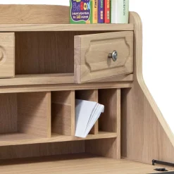 Wohnen Klassischer Schreibschrank Sekretär aus Eiche - Hamptony