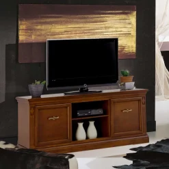 Klassischer TV Unterschrank in Walnussfarben - Sienna^Wohnen New