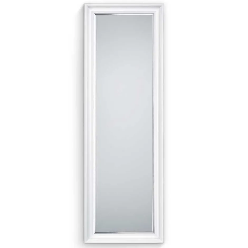 Wohnen Klassischer Wandspiegel in Weiß 50x150 cm - Devenia