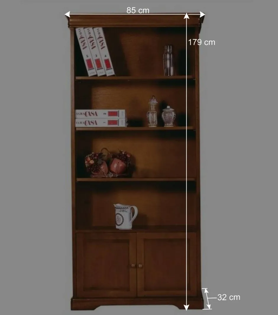 Wohnen Klassisches Bücherregal 85x179x32 cm - Lemerzi
