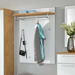 Wohnen Kleiderpaneel Wynoca in Weiß Glas beschichtet