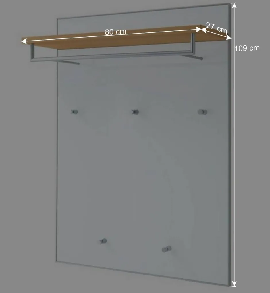 Wohnen Kleiderpaneel Wynoca in Weiß Glas beschichtet