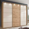 Wohnen Kleiderschrank 250 cm breit mit zwei Höhen - Nikoba