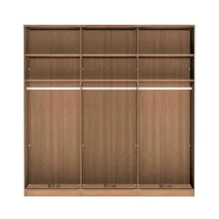 Wohnen Kleiderschrank 250 cm breit mit zwei Höhen - Nikoba