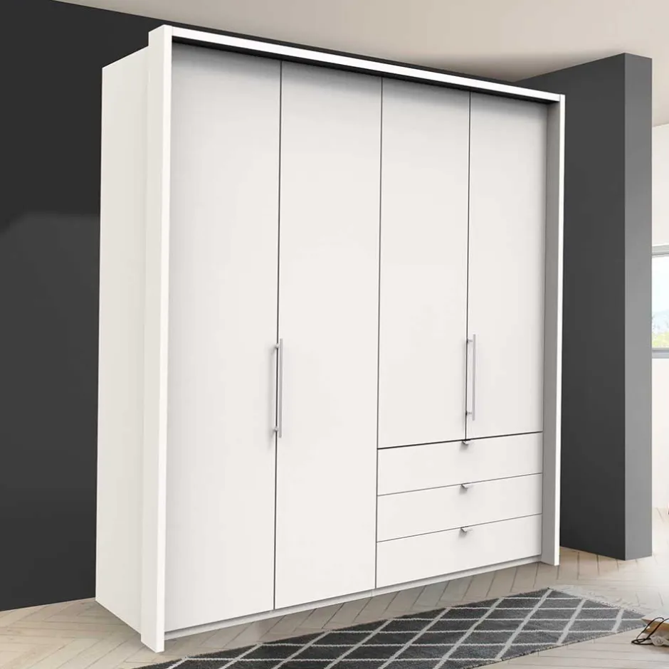 Wohnen Kleiderschrank fürs Schlafzimmer in Weiß - Donpiave