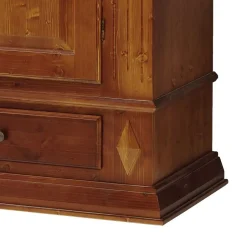 Wohnen Kleiderschrank Gargano in Kirschbaumfarben