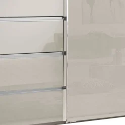 Kleiderschrank in Champagner Glasfront - Vilicita^Wohnen