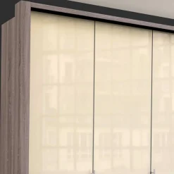 Kleiderschrank in Creme Glasbeschichtung - Porecca^Wohnen Online