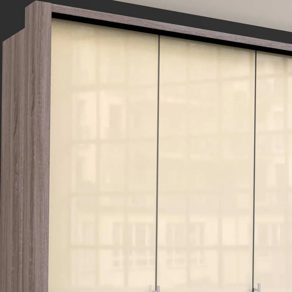 Kleiderschrank in Creme Glasbeschichtung - Porecca^Wohnen Online