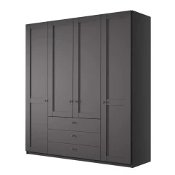 Kleiderschrank in Dunkelgrau 4-türig - Mataram^Wohnen Hot