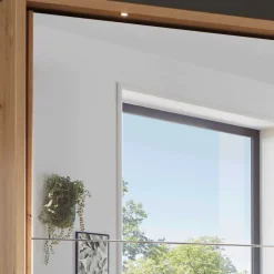 Wohnen Kleiderschrank in Eiche Bianco & Spiegel - Paniola
