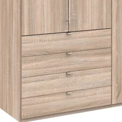 Wohnen Kleiderschrank in Eiche Sägerau Dekor - Zayun