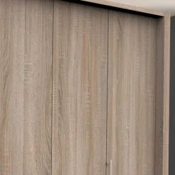 Wohnen Kleiderschrank in Eiche Sägerau Dekor - Zayun