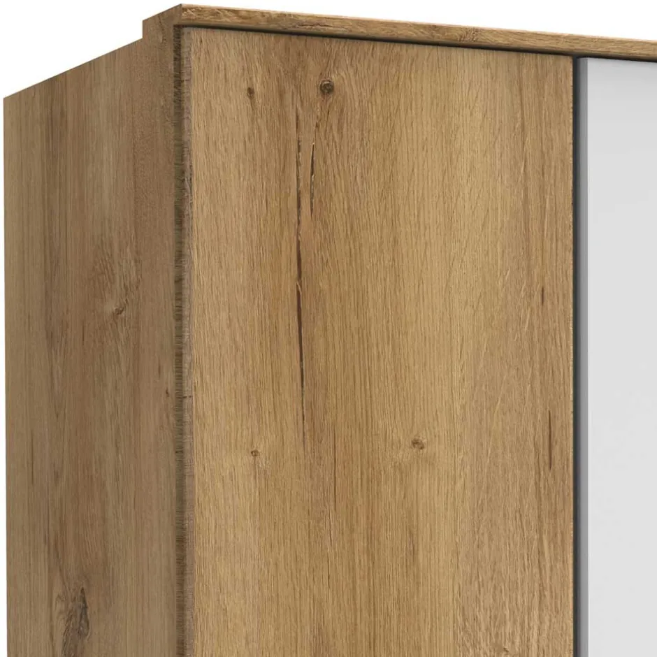 Kleiderschrank in Holzoptik Plankeneiche - Curacao^Wohnen Outlet