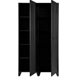 Wohnen Kleiderschrank in Spind Optik aus Holz und Holzwerkstoff - Tivegos