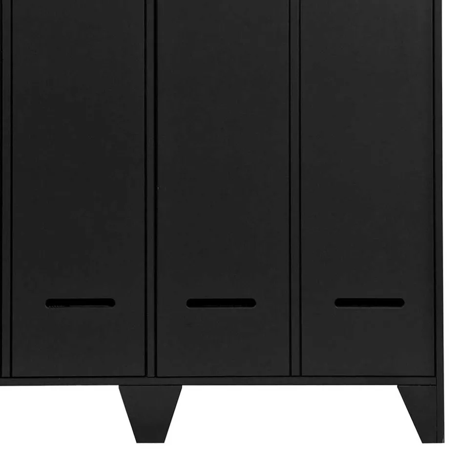 Wohnen Kleiderschrank in Spind Optik aus Holz und Holzwerkstoff - Tivegos