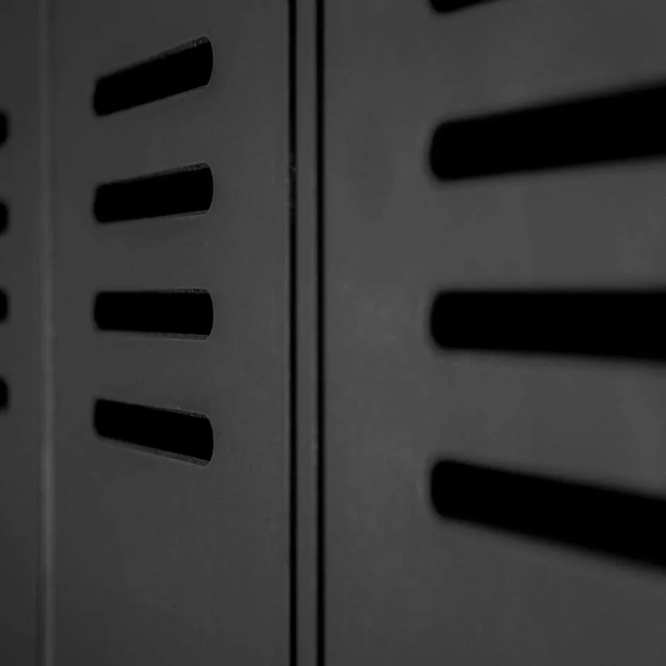 Wohnen Kleiderschrank in Spind Optik aus Holz und Holzwerkstoff - Tivegos