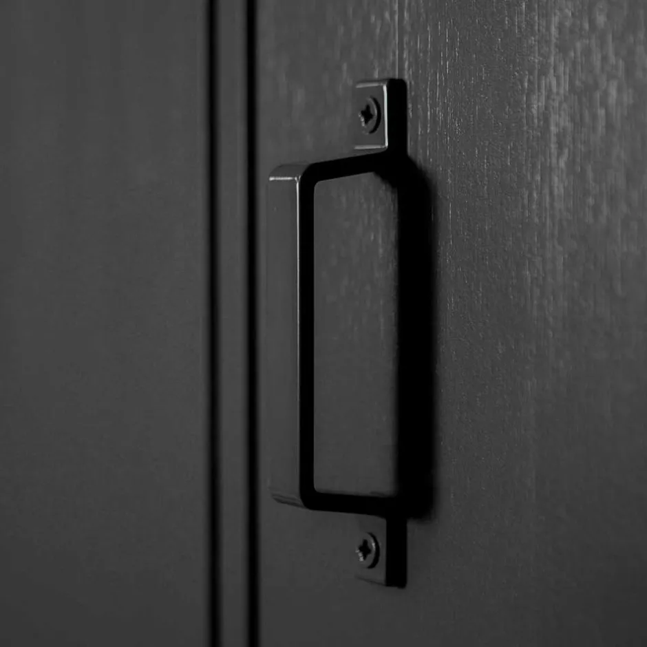 Wohnen Kleiderschrank in Spind Optik aus Holz und Holzwerkstoff - Tivegos