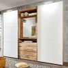 Kleiderschrank in Weiß & Plankeneiche Optik - Stufania^Wohnen Outlet