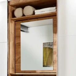 Kleiderschrank in Weiß & Plankeneiche Optik - Stufania^Wohnen Outlet