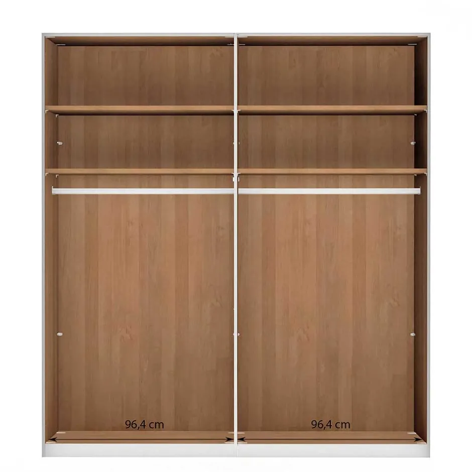 Kleiderschrank mit 4 Türen in Eiche - Emdsiva^Wohnen Hot