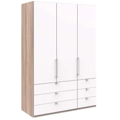 Kleiderschrank mit 150cm Breite in Weiß - Vaclyn^Wohnen Best