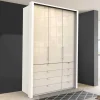 Wohnen Kleiderschrank mit Gleittür & Schubladen - Zidarie