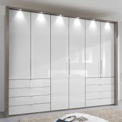 Wohnen Kleiderschrank mit Passepartout & LED Licht - Empresian