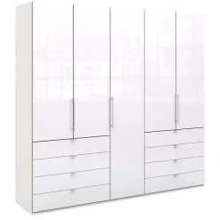 Kleiderschrank mit Schubladen & Türen - Dolienca^Wohnen Discount