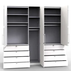 Kleiderschrank mit Schubladen & Türen - Dolienca^Wohnen Discount