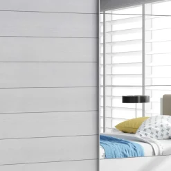 Wohnen Kleiderschrank mit Schwebetüren in Esche Weiß - Pruducia