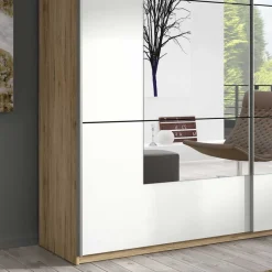 Kleiderschrank mit Schwebetüren mit Spiegel - Anglivia^Wohnen Clearance