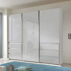 Wohnen Kleiderschrank mit sechs Schubladen und drei Türen - Ectria