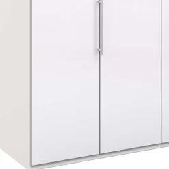 Wohnen Kleiderschrank mit zwei Falttüren in Weiß - Dolienca