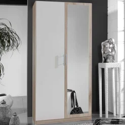 Kleiderschrank Schlafzimmerschrank mit Spiegel - Turino^Wohnen New