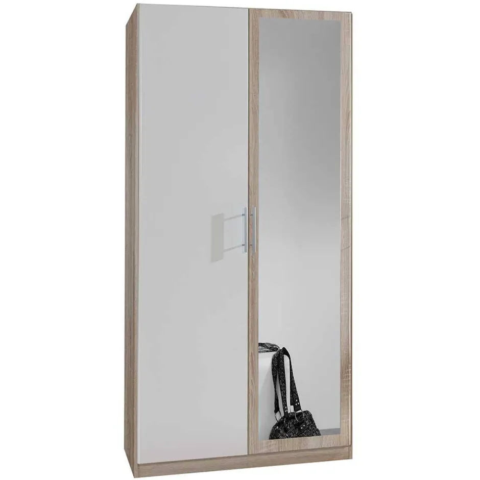 Kleiderschrank Schlafzimmerschrank mit Spiegel - Turino^Wohnen New