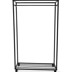 Kleiderwagen Rollgarderobe in Schwarz - Baslanica^Wohnen Online