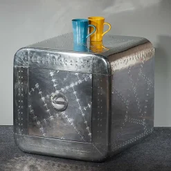 Wohnen Kleine Kommode Pilot in Silber