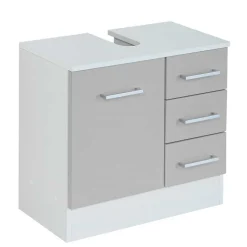 Kleine Möbel Kombi fürs Bad in Grau - Girios (dreiteilig)^Wohnen Discount